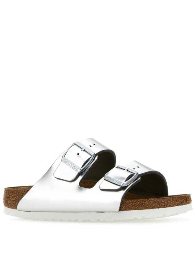 Metallic Buckle Slippers 1005961 METALLIC SILVER - BIRKENSTOCK - BALAAN 3