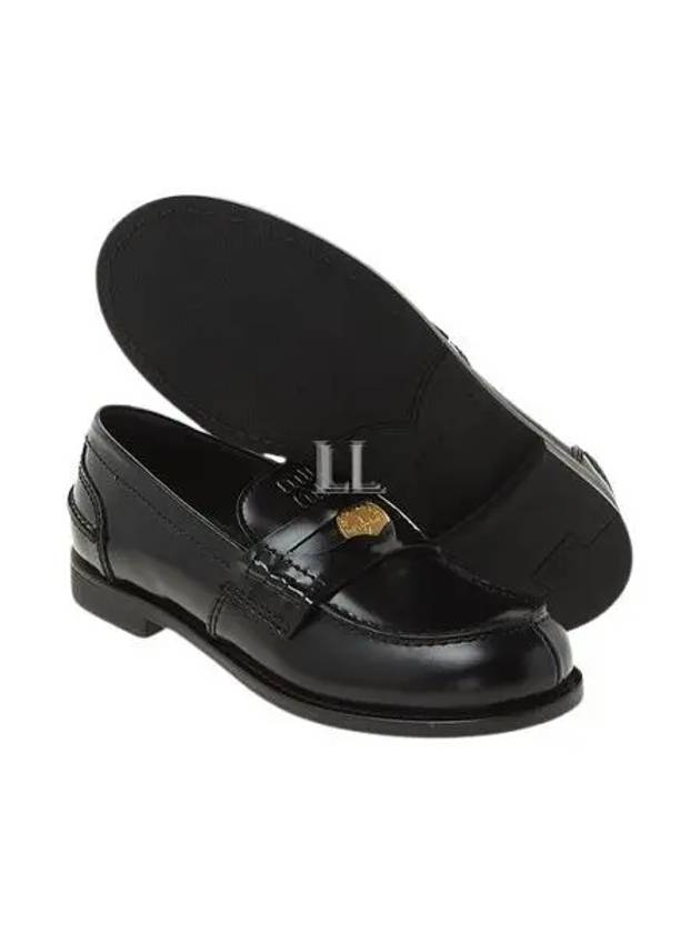 Patent Leather Penny Loafers Black - MIU MIU - BALAAN 2