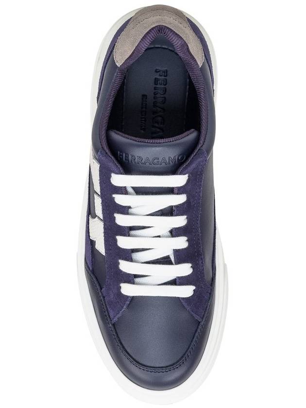 Salvatore Ferragamo Low Sneaker With Gancini - SALVATORE FERRAGAMO - BALAAN 4