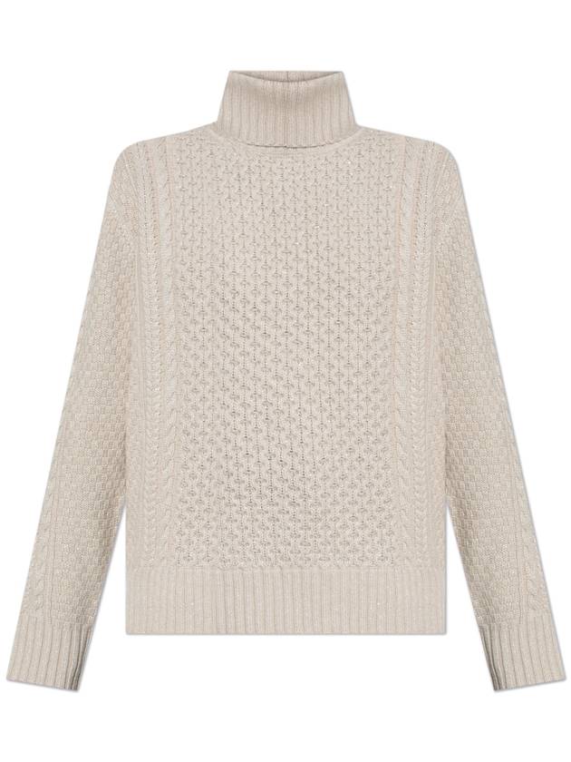 Fabiana Filippi Wool Turtleneck, Women's, Cream - FABIANA FILIPPI - BALAAN 1