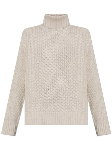 Fabiana Filippi Wool Turtleneck, Women's, Cream - FABIANA FILIPPI - BALAAN 1