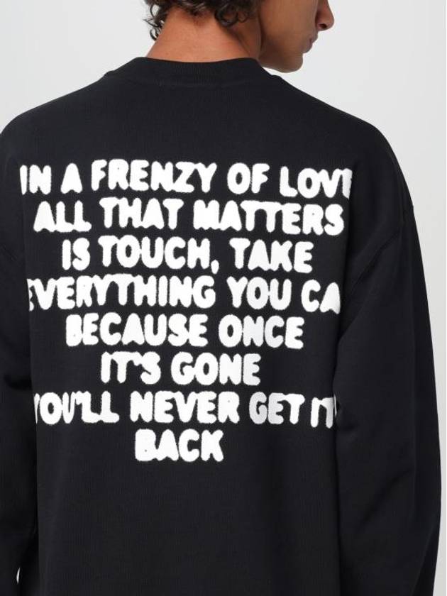 Logo Print Sweatshirt Black - MSGM - BALAAN 4