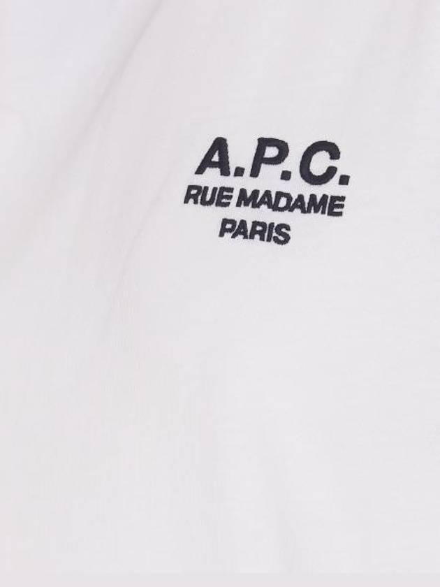 Boxy Rue Madame Short Sleeve T-Shirt White - A.P.C. - BALAAN 4