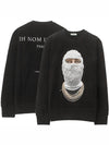 Future Archive Crew Neck Sweatshirt Black - IH NOM UH NIT - BALAAN 2