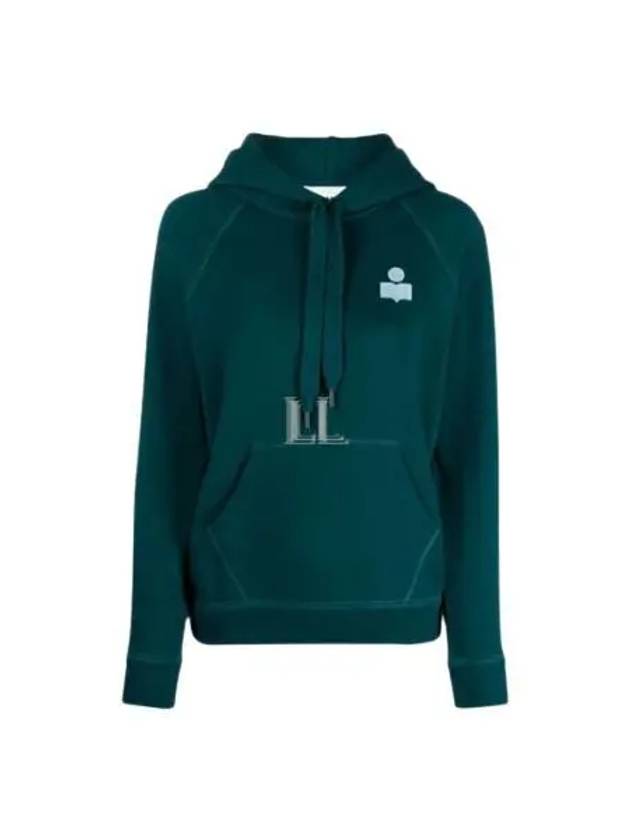 Malibu Logo Print Hooded Top Teal - ISABEL MARANT - BALAAN 2