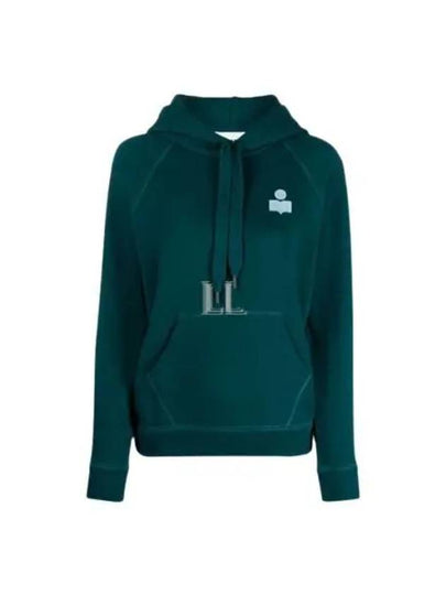 Malibu Logo Print Hooded Top Teal - ISABEL MARANT - BALAAN 2