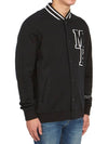 Fragment collab Varsity Fleece Cardigan Black - MONCLER - BALAAN 5