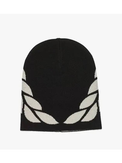 Laurel Jacquard Beanie Black - MCM - BALAAN 2