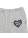Fleece Gray Sweatpants HM26PT022GY4 - HUMAN MADE - BALAAN 3