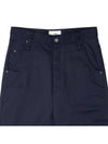 Regular Cotton Denim Wide Jeans Navy - AMI - BALAAN 4