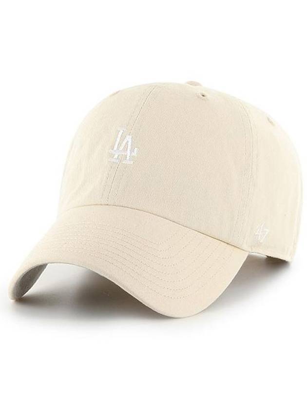 MLB hat LA small logo ball cap baseball ivory white - 47BRAND - BALAAN 1