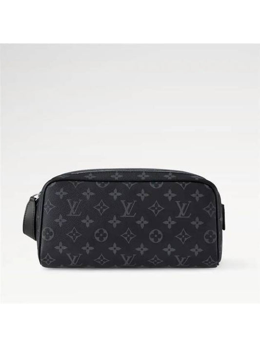 Dopp Kit Monogram Eclipse Pouch Bag Black - LOUIS VUITTON - BALAAN 2