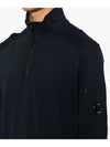 Light Fleece Half Zip-Up Sweatshirt Navy - CP COMPANY - BALAAN 6