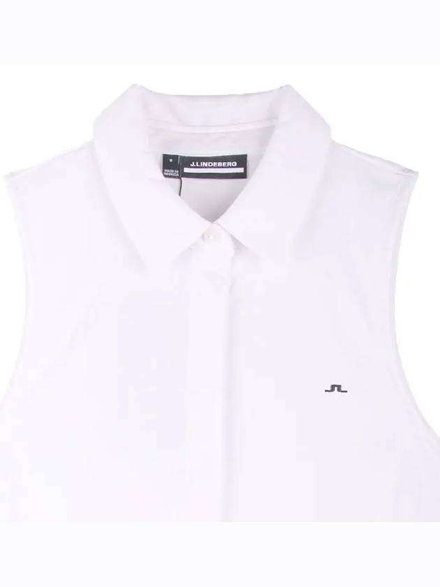 Women's Dena Sleeveless Top Lapis White - J.LINDEBERG - BALAAN 4