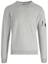 Light Fleece Sweatshirt Grey Melange - CP COMPANY - BALAAN 2