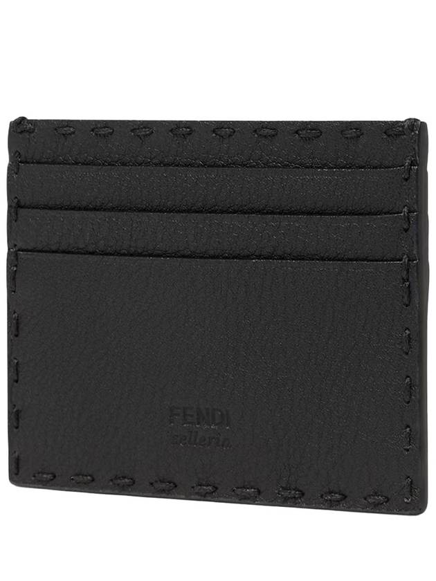 Selleria Leather Card Wallet Black - FENDI - BALAAN 3