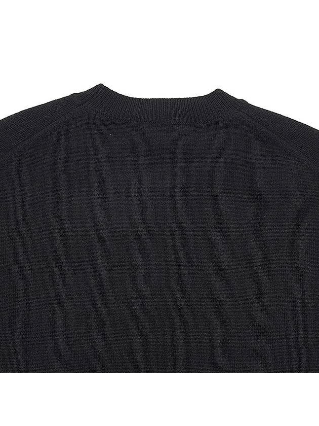 Boke Flower Logo Wool Knit Top Black - KENZO - BALAAN 8