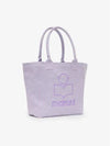 Yenky Embroidered Logo Small Tote Bag Lilac - ISABEL MARANT - BALAAN 3