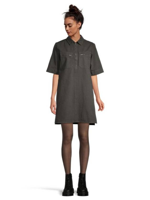 Rosa Short Dress Grey - A.P.C. - BALAAN 3