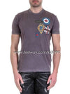 Men's multi-patch short sleeve t-shirt S71GD0517 S22427 814 - DSQUARED2 - BALAAN 7