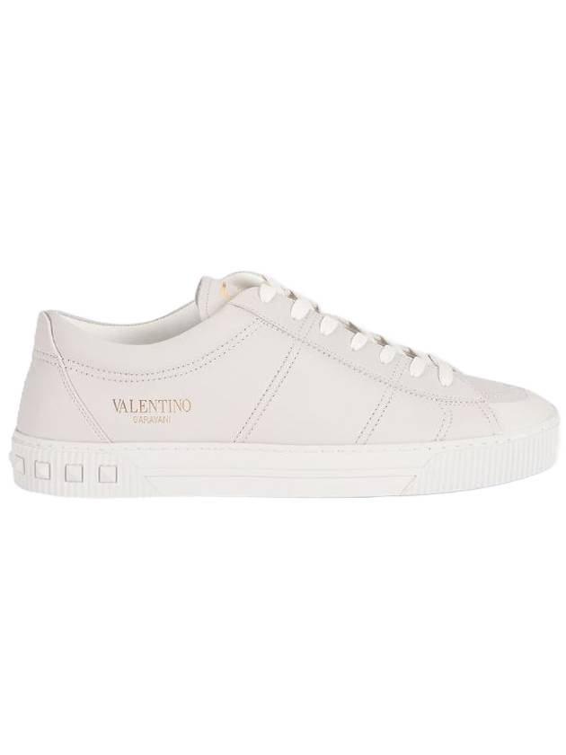 City Planet Studded Low-Top Sneakers White - VALENTINO - BALAAN 1