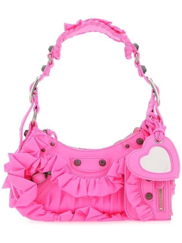 Lecagol ruffle detail XS shoulder bag acid pink - BALENCIAGA - BALAAN 1