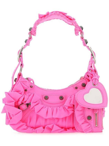 Lecagol ruffle detail XS shoulder bag acid pink - BALENCIAGA - BALAAN 1