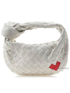 Intrecciato Heart Detail Leather Tote Bag White - BOTTEGA VENETA - BALAAN 2