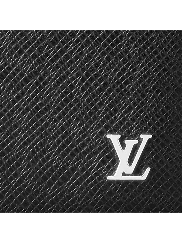 Multiple Taiga Leather Half Wallet Black - LOUIS VUITTON - BALAAN 6