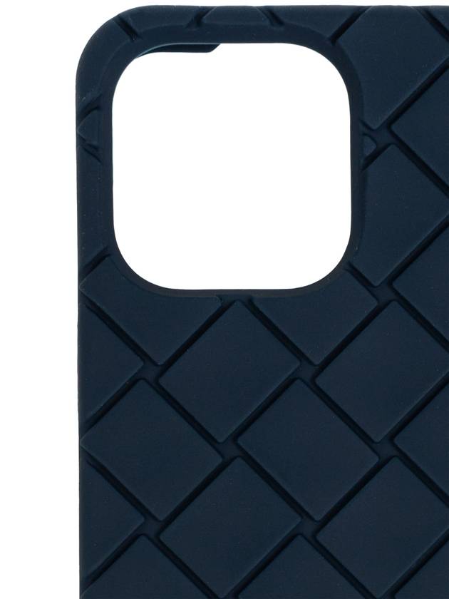 Strap iPhone 15 Pro Phone Case Deep Blue - BOTTEGA VENETA - BALAAN 5