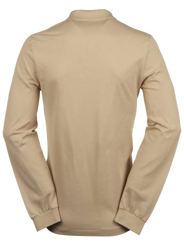 Classic Long Sleeve Polo Shirt Beige - LACOSTE - BALAAN 3