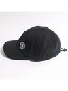 Embroidered Logo Base Ball Cap Black - STONE ISLAND - BALAAN 3