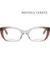 Glasses frame BV236 SK4 twotone transparent horn frame - BOTTEGA VENETA - BALAAN 3