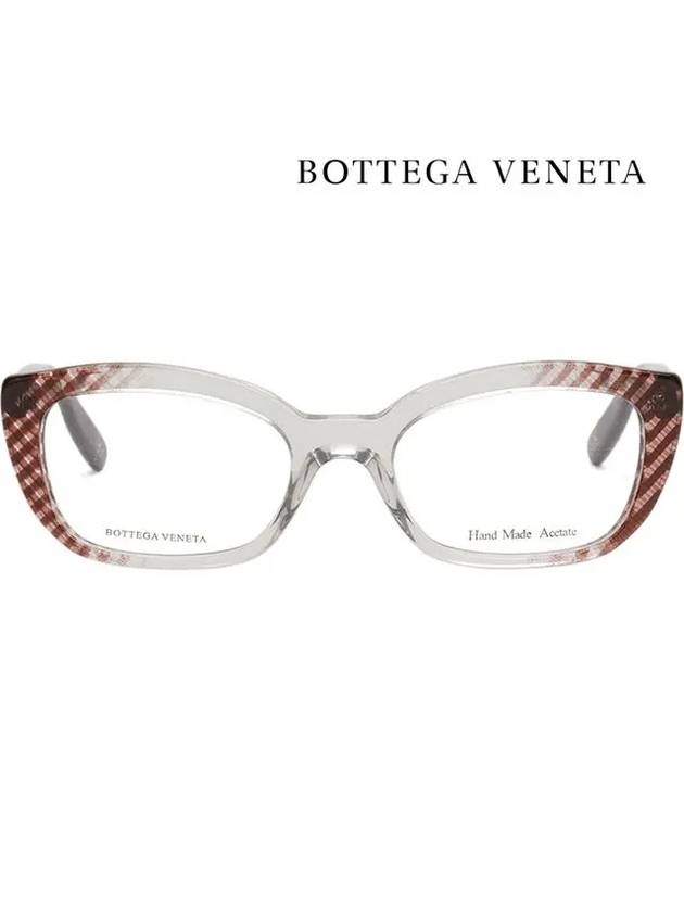 Glasses frame BV236 SK4 twotone transparent horn frame - BOTTEGA VENETA - BALAAN 3