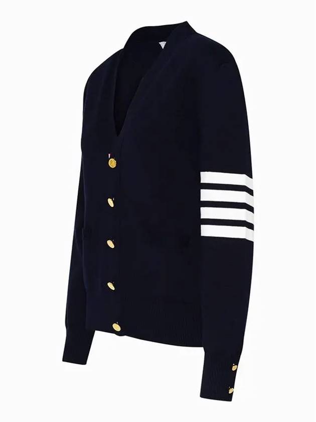 Milano Stitch 4 Bar Cardigan Navy - THOM BROWNE - BALAAN 3