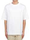 Men's Pink Label Crew Neck Cotton Short Sleeve T-Shirt White - ACNE STUDIOS - BALAAN 2