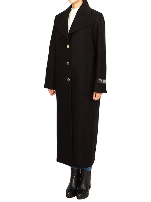 Virgin Wool Single Coat Black - PATOU - BALAAN 5