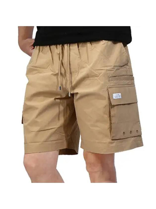 Men's Cargo Shorts Beige - STAMPD - BALAAN 1