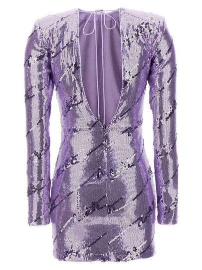 Rotate Birger Christensen Ladies Violet Tulip Sequin Mini Dress, Brand Size 40 (US Size 10) - ROTATE - BALAAN 2