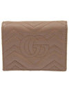 GG Marmont Matelasse Flap Card Wallet Dusty Pink - GUCCI - BALAAN 4