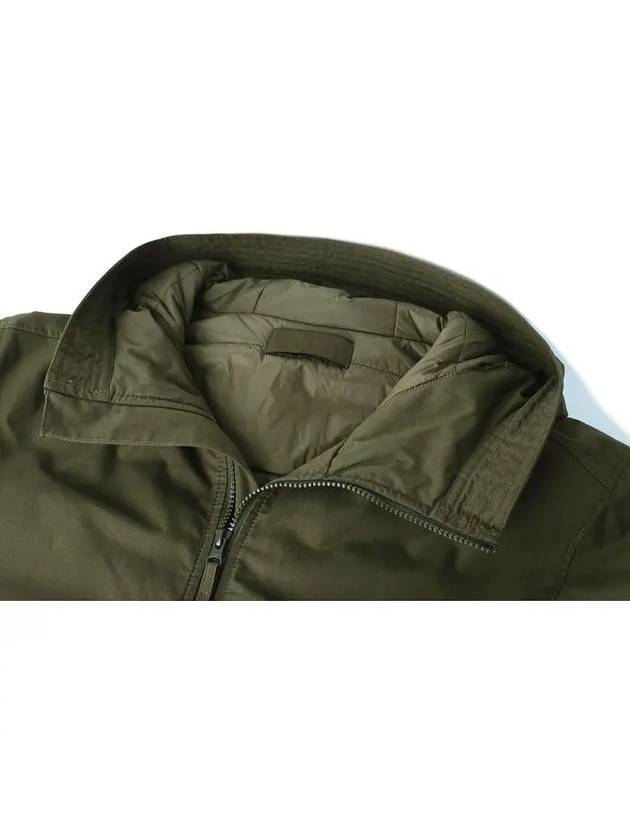 419F1 Ghost Weatherproof Cotton Canvas Hooded Jacket Military Green - STONE ISLAND - BALAAN 4