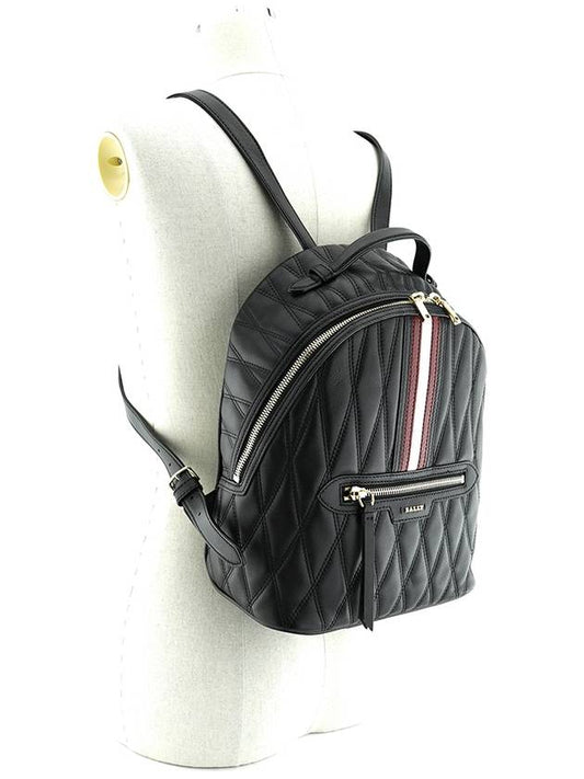 Daffi Quilted Backpack Black - BALLY - BALAAN 2