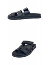 Chypre Calfskin Sandals Black - HERMES - BALAAN 5