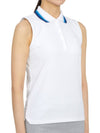 pleated collar silky sleeveless PK shirt Snow - G/FORE - BALAAN 4