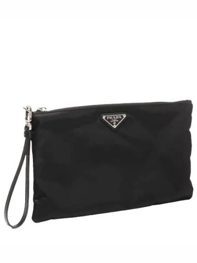 Triangle Logo Re Nylon Clutch Bag Men s Pouch - PRADA - BALAAN 1