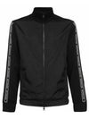 Men's Side Logo Zip-Up Jacket Black - MONCLER - BALAAN.