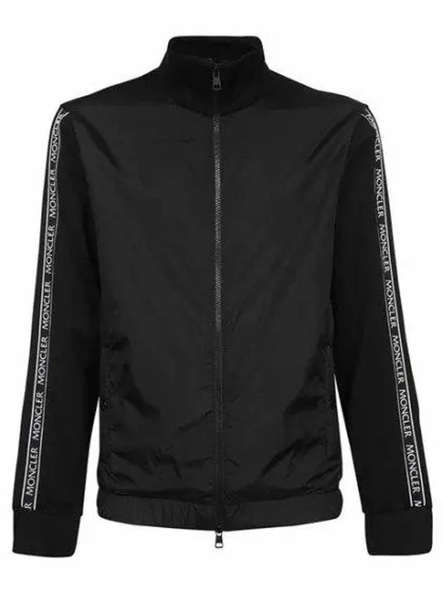 Men's Side Logo Zip-Up Jacket Black - MONCLER - BALAAN 2