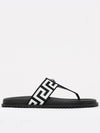 Medusa Greca Flip Flops White Black - VERSACE - BALAAN 4