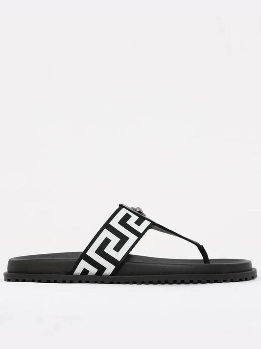 Medusa Greca Flip Flops White Black - VERSACE - BALAAN 2