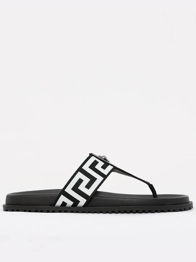 Medusa Greca Flip Flops White Black - VERSACE - BALAAN 4